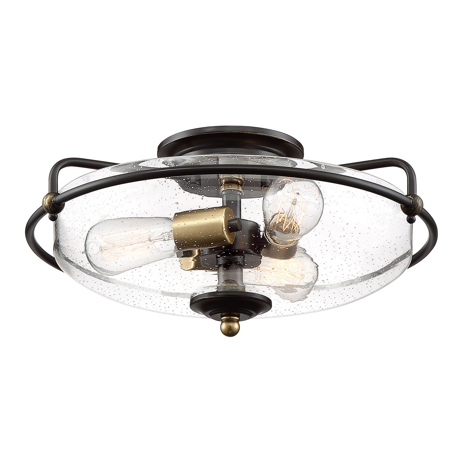 Quoizel - GFC1617PN - Three Light Flush Mount - Griffin - Palladian Bronze