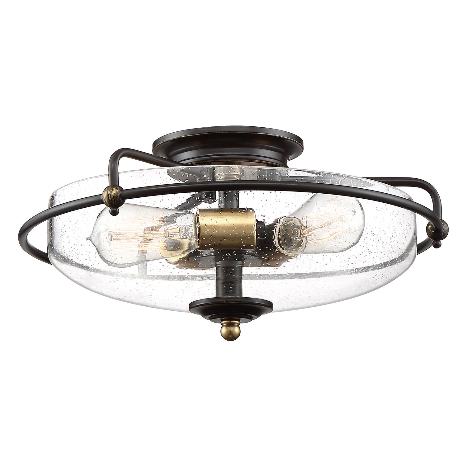 Quoizel - GFC1617PN - Three Light Flush Mount - Griffin - Palladian Bronze