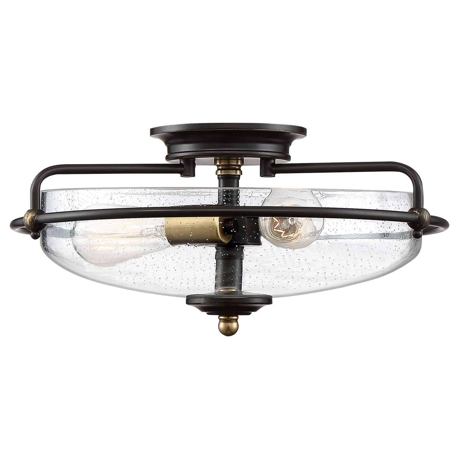 Quoizel - GFC1617PN - Three Light Flush Mount - Griffin - Palladian Bronze