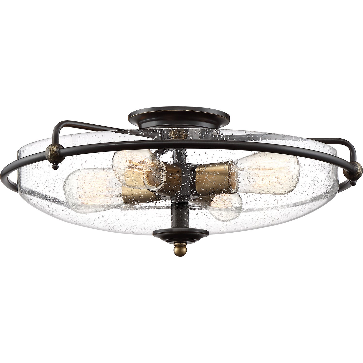 Quoizel - GFC1621PN - Four Light Flush Mount - Griffin - Palladian Bronze