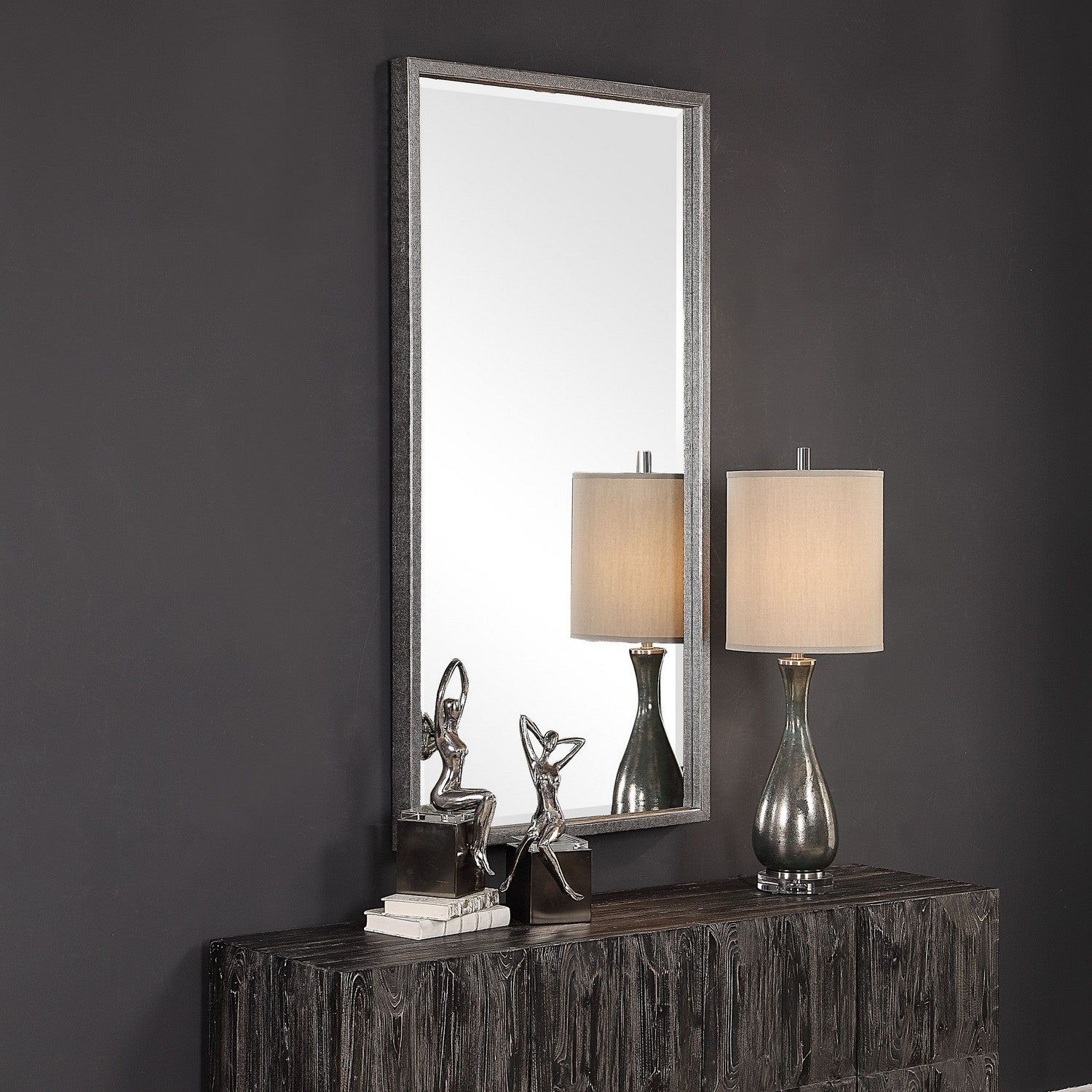 Uttermost - 09407 - Mirror - Gabelle - Antiqued Metallic Silver