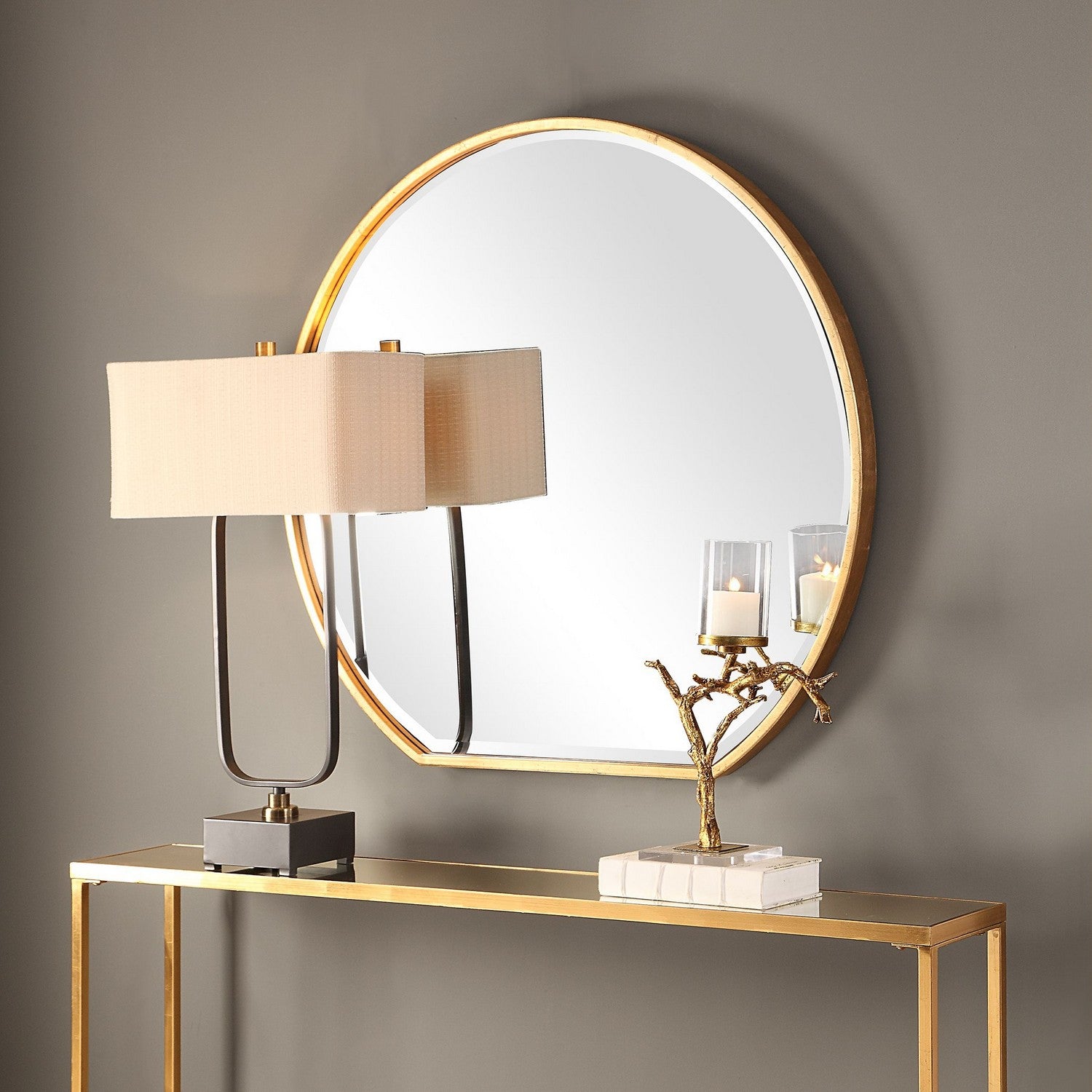 Uttermost - 09446 - Mirror - Cabell - Metallic Gold Leaf