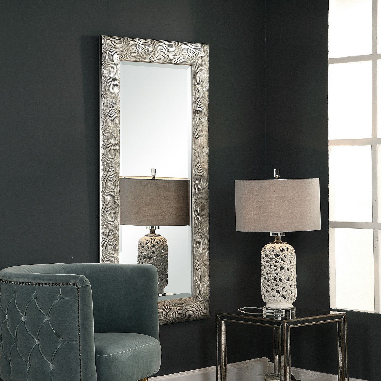 Uttermost - 09447 - Mirror - Maeona - Metallic Silver