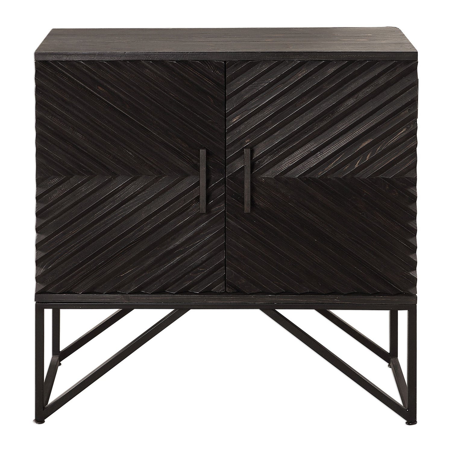 Uttermost - 24840 - Cabinet - Zadie - Black Steel