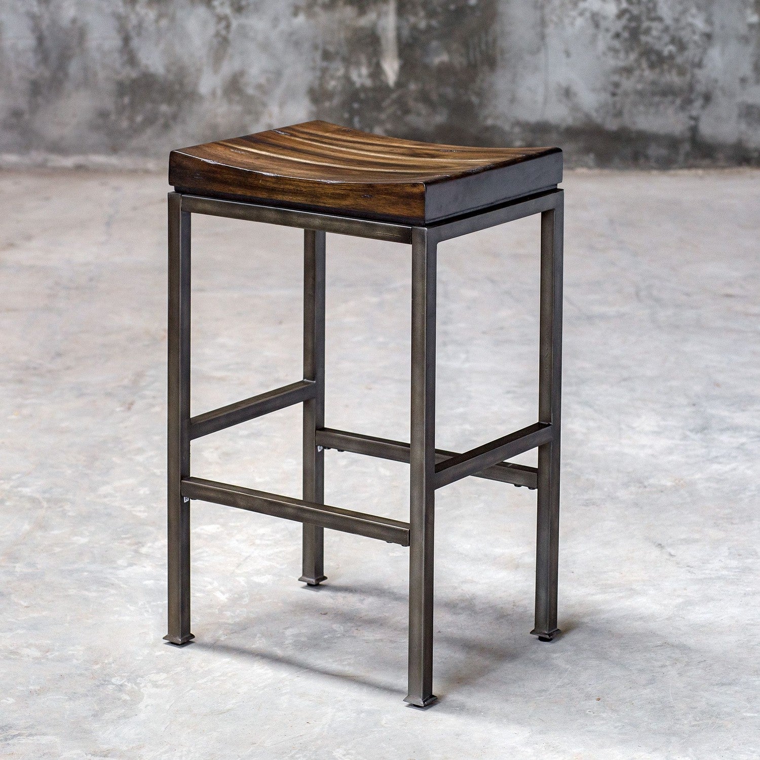 Uttermost - 25893 - Bar Stool - Beck - Brushed Steel