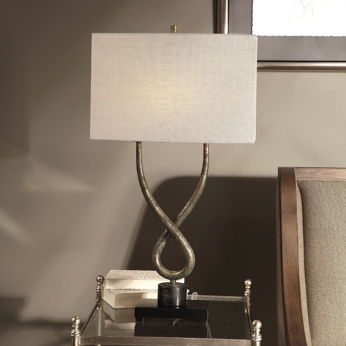 Uttermost - 27811-1 - One Light Table Lamp - Talema - Aged Silver Leaf