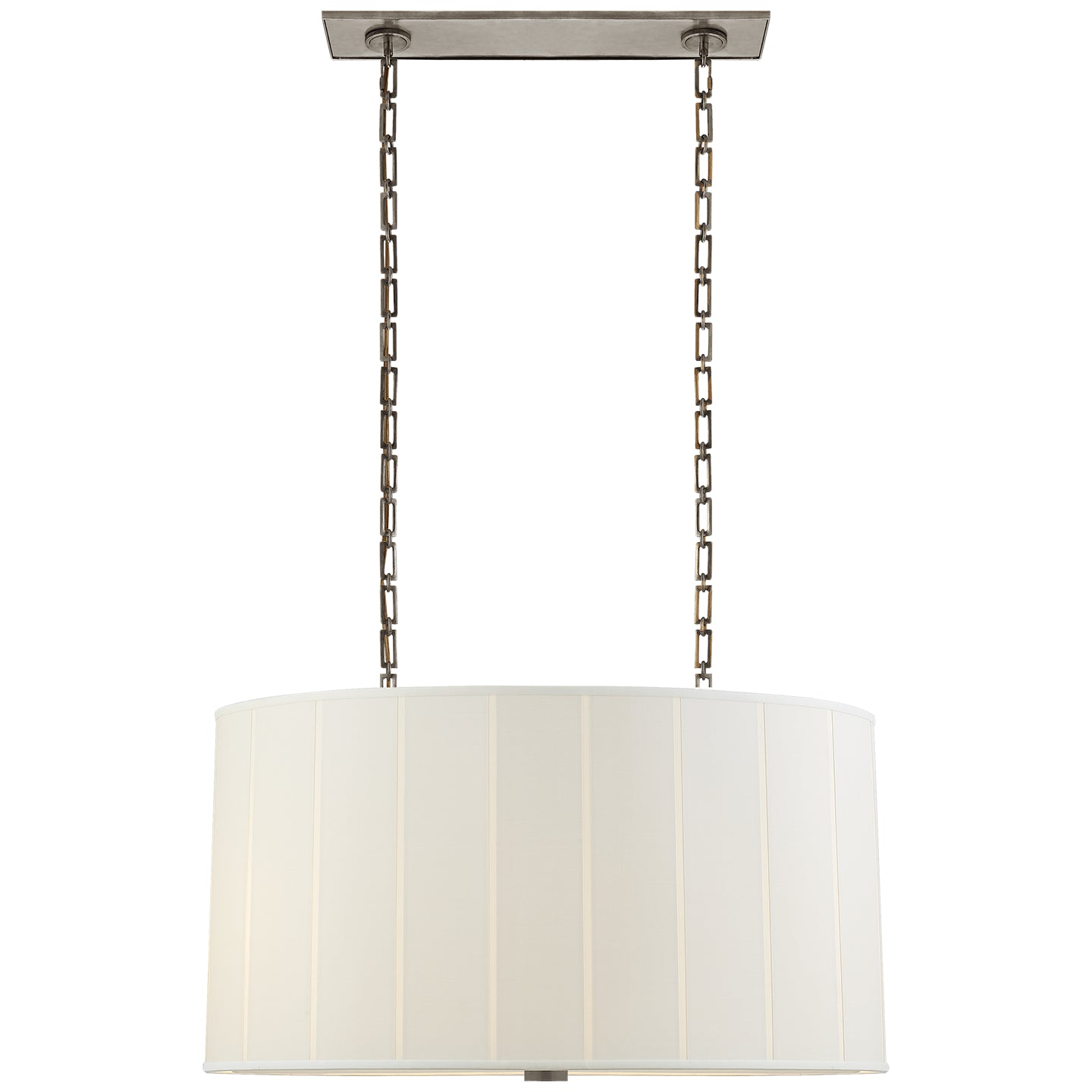 Visual Comfort Signature - BBL 5031PWT-S - Four Light Pendant - Perfect Pleat - Pewter