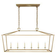 Visual Comfort Signature - CHC 2166AB - Six Light Lantern - Darlana - Antique-Burnished Brass