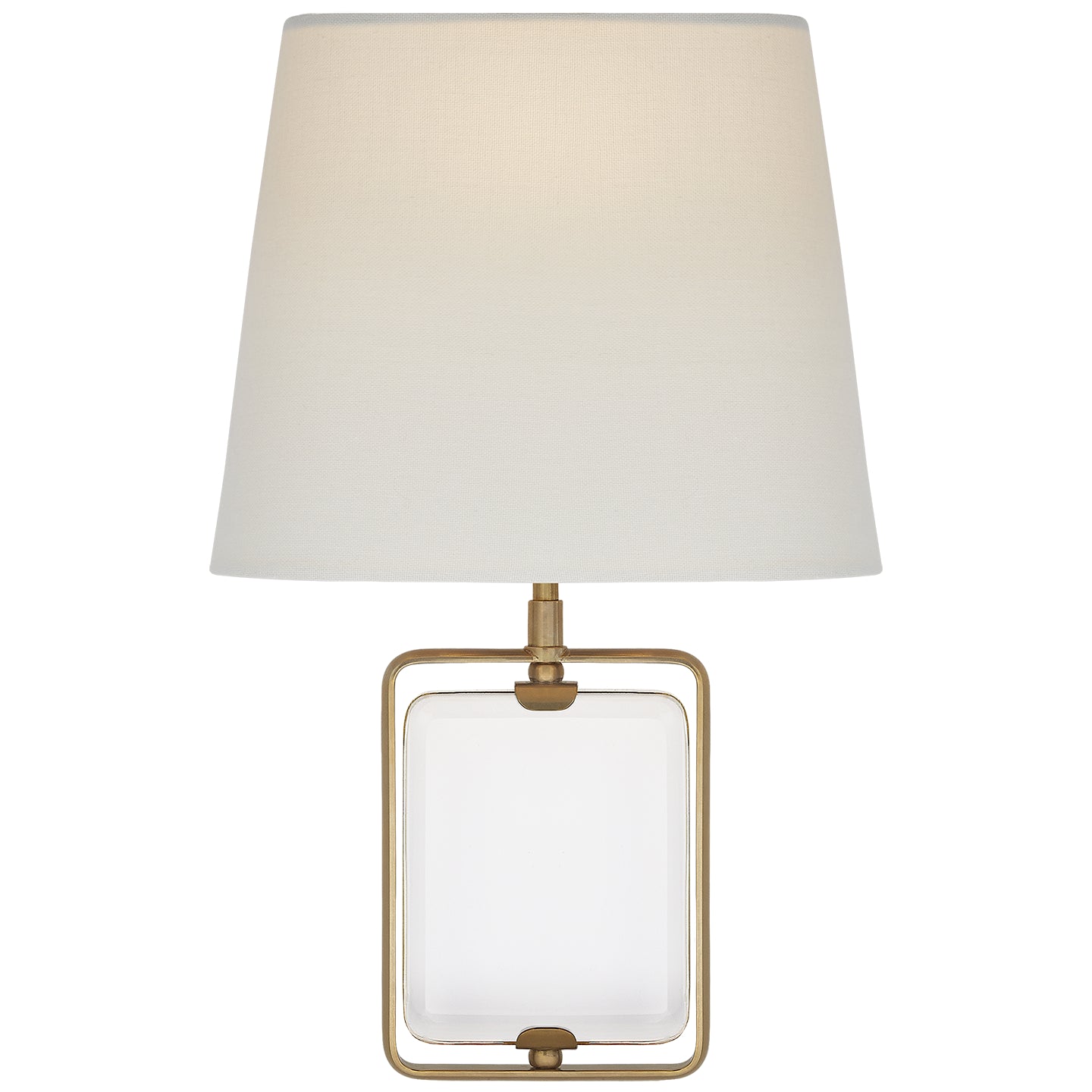 Visual Comfort Signature - SK 2030CG/HAB-L - One Light Wall Sconce - Henri - Crystal and Hand-Rubbed Antique Brass