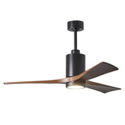 Matthews Fan Company - PA3-BK-WA-52 - 52"Ceiling Fan - Patricia - Matte Black