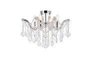 Elegant Lighting - 2800F18C/RC - Four Light Flush Mount - Maria Theresa - Chrome