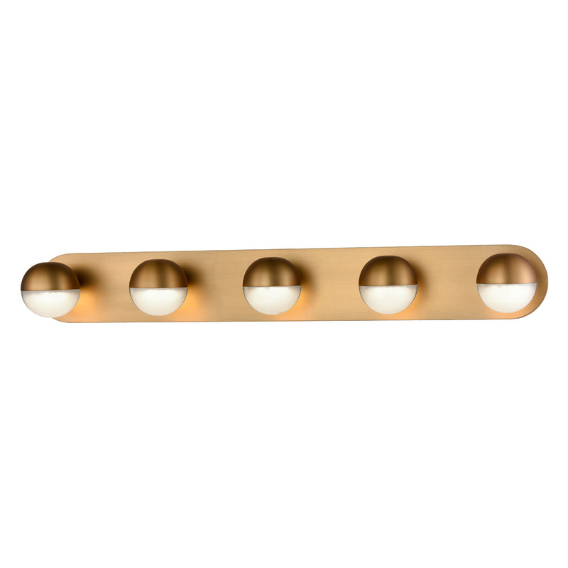 Kuzco Lighting - VL47337-VB - LED Vanity - Pluto - Vintage Brass