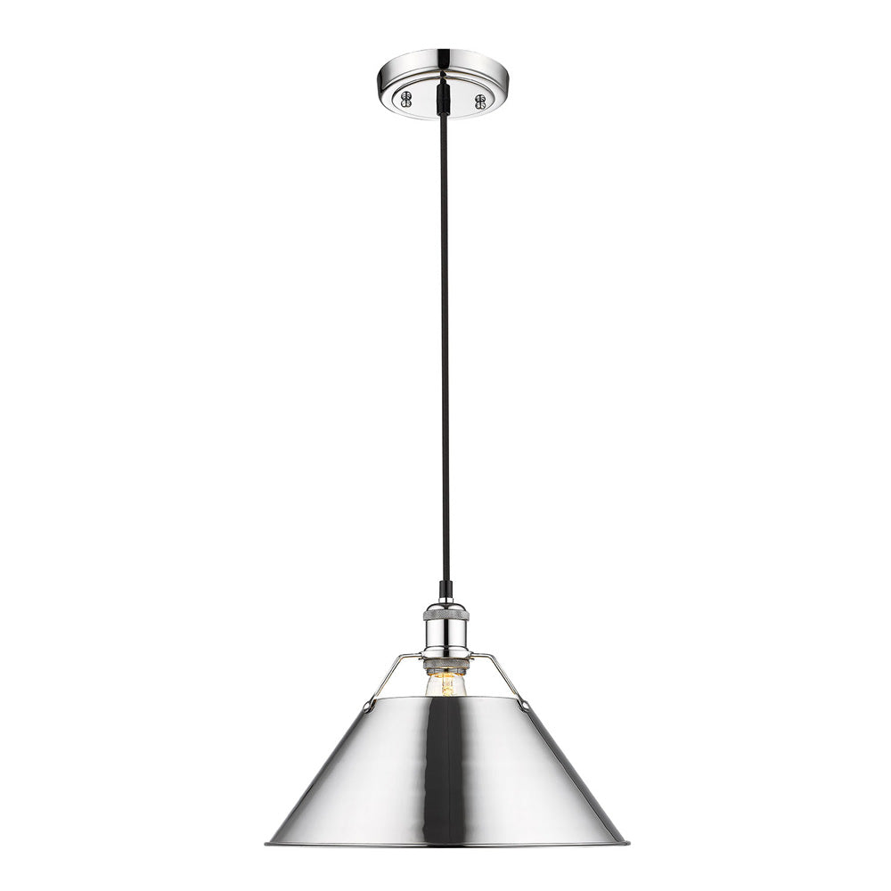 Golden - 3306-L CH-CH - One Light Pendant - Orwell - Chrome