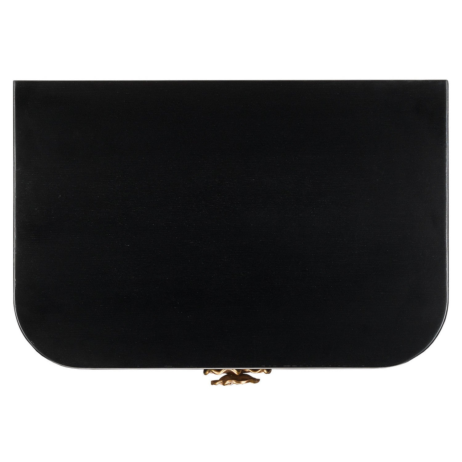 Currey and Company - 3000-0098 - Nightstand - Briallen Collection - Caviar Black/Antique Brass