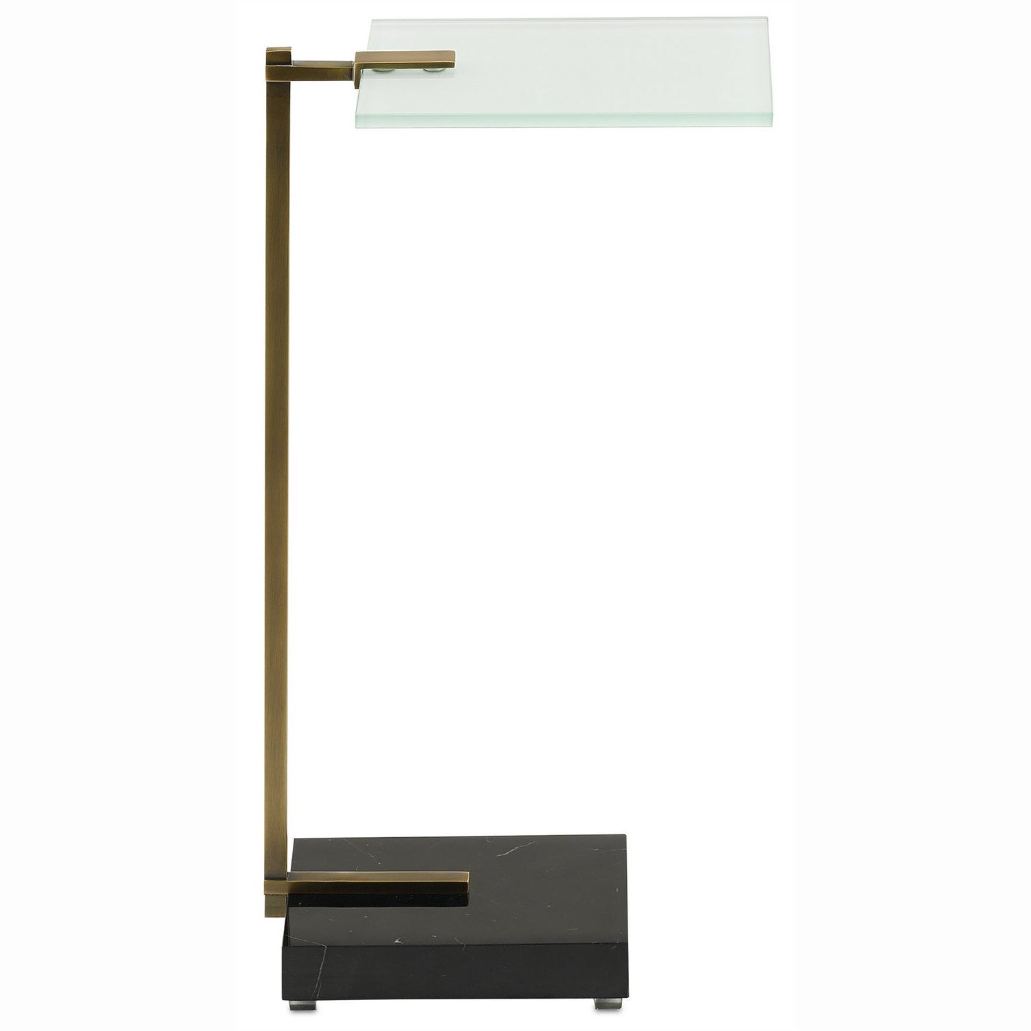 Currey and Company - 4000-0032 - Drinks Table - Neil Black Drinks Table - Antique Brass/Black