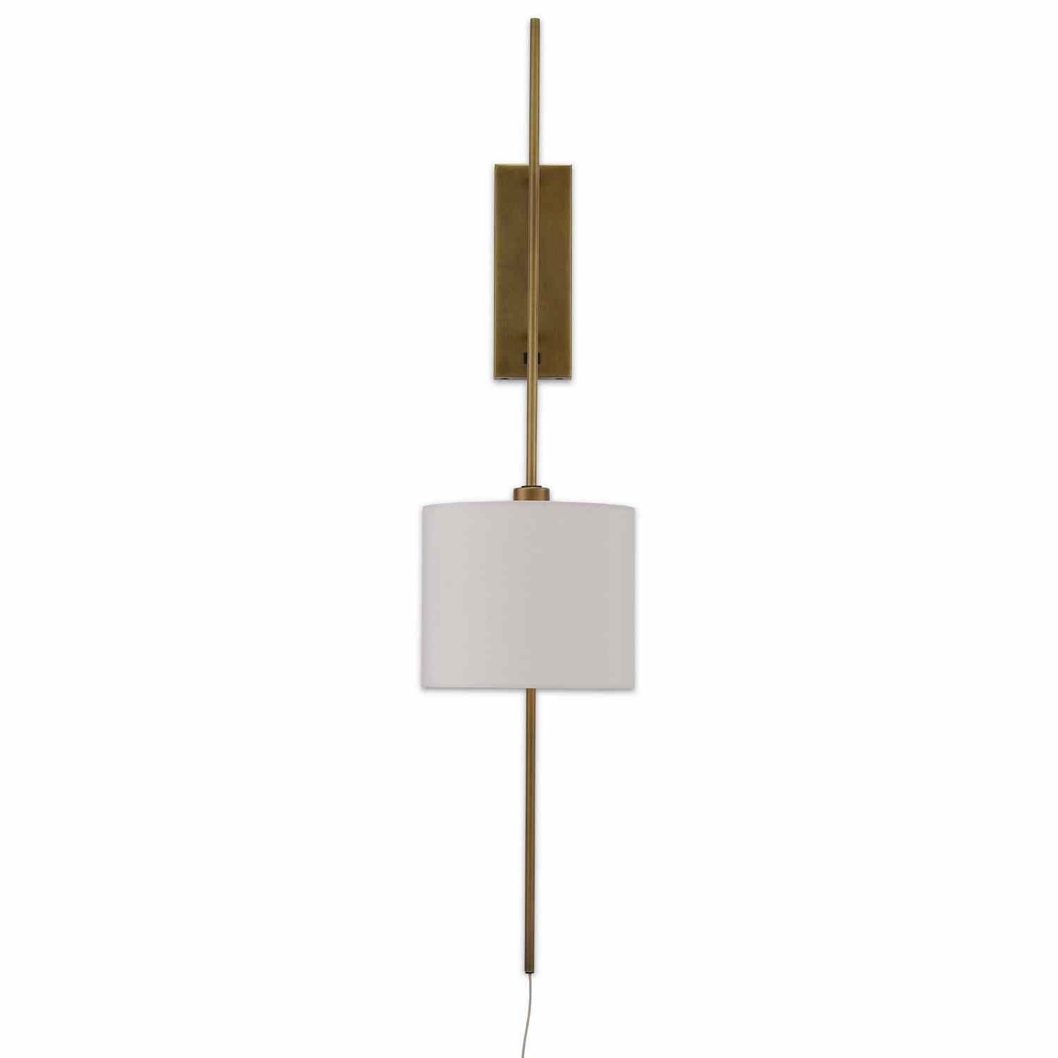 Currey and Company - 5000-0076 - One Light Wall Sconce - Savill Brass Wall Sconce - Antique Brass