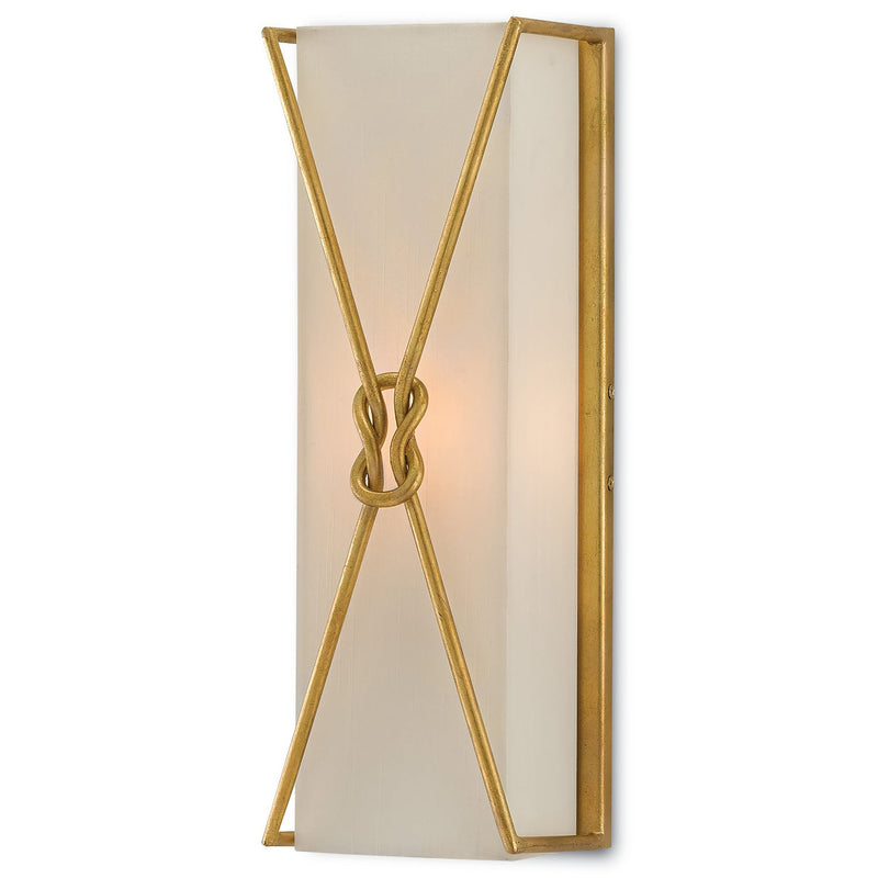 Currey and Company - 5000-0078 - One Light Wall Sconce - Ariadne Collection - Contemporary Gold Leaf