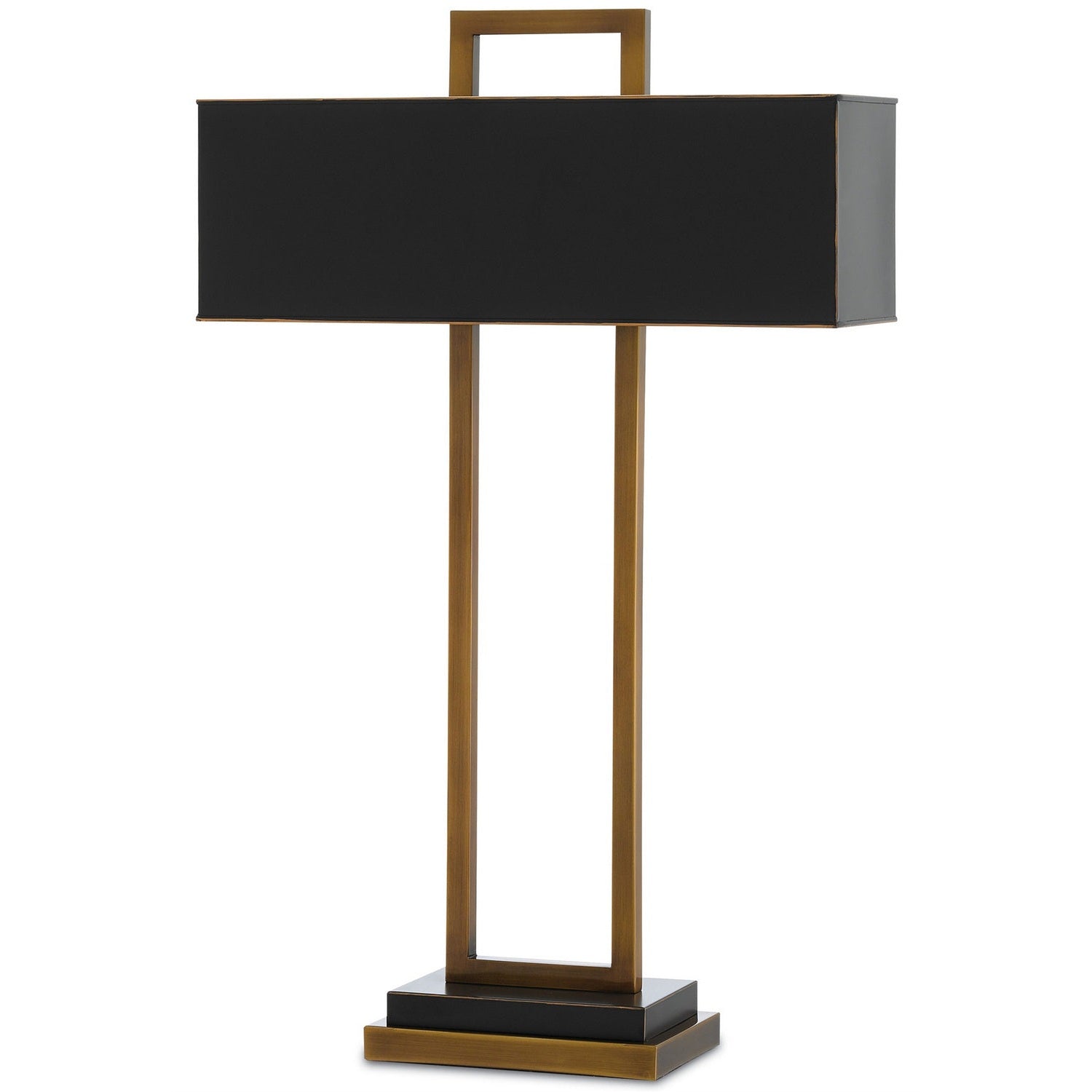 Currey and Company - 6000-0209 - Two Light Table Lamp - Otto Brass Table Lamp - Antique Brass/Oil Rubbed Bronze