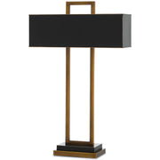 Currey and Company - 6000-0209 - Two Light Table Lamp - Otto Brass Table Lamp - Antique Brass/Oil Rubbed Bronze