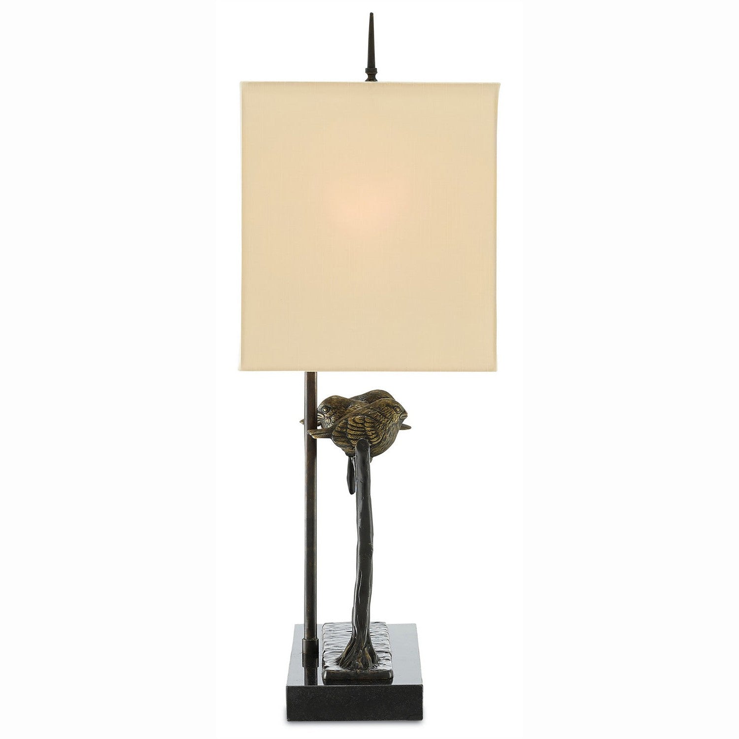 Currey and Company - 6000-0240 - Two Light Table Lamp - Sparrow Bronze Table Lamp - Bronze/Black