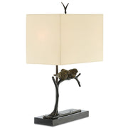 Currey and Company - 6000-0240 - Two Light Table Lamp - Sparrow Bronze Table Lamp - Bronze/Black
