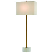 Currey and Company - 6000-0293 - One Light Table Lamp - Felix Brass Table Lamp - Natural/Antique Brass