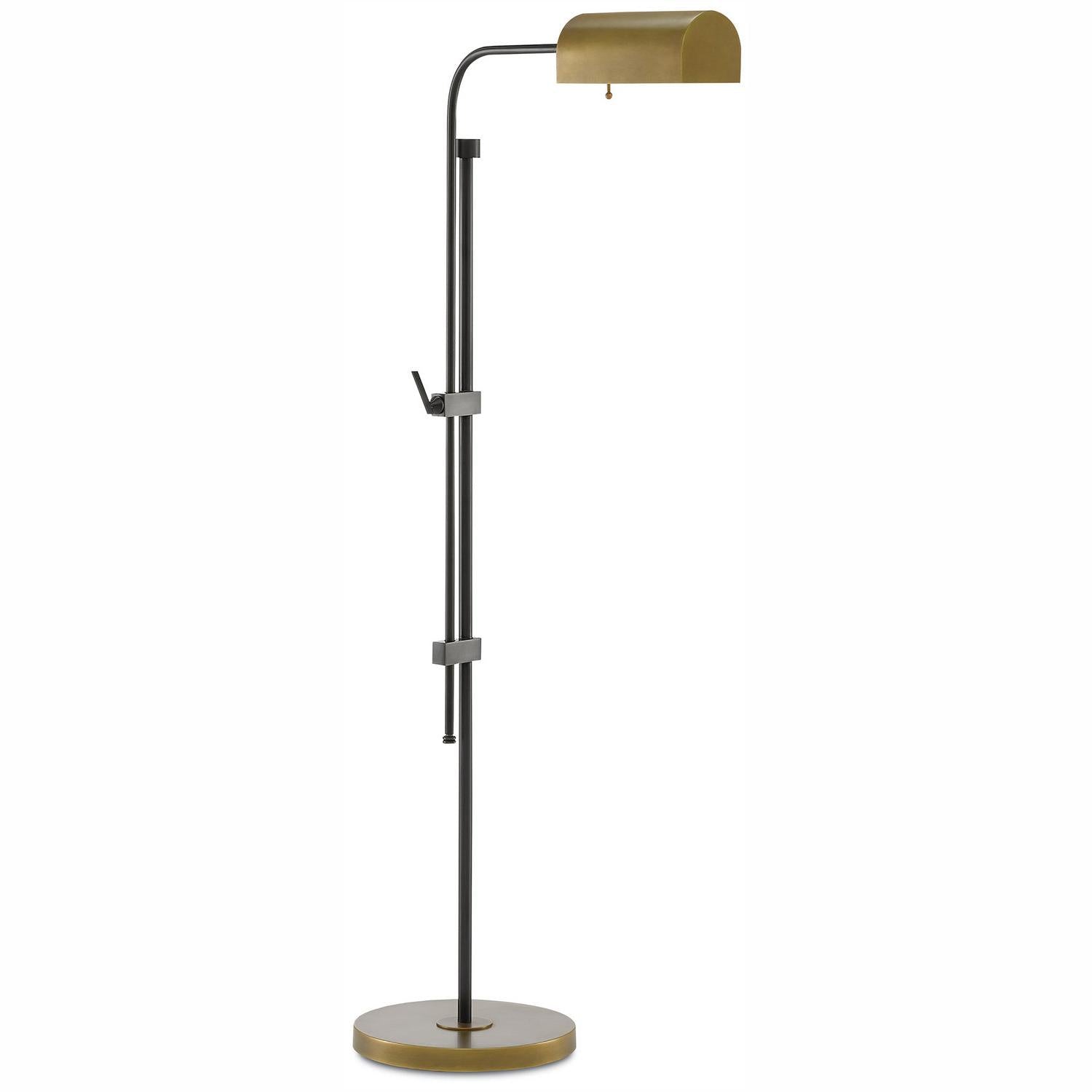 Currey and Company - 8000-0021 - One Light Floor Lamp - Hearst Bronze Floor Lamp - Oil Rubbed Bronze/Antique Brass