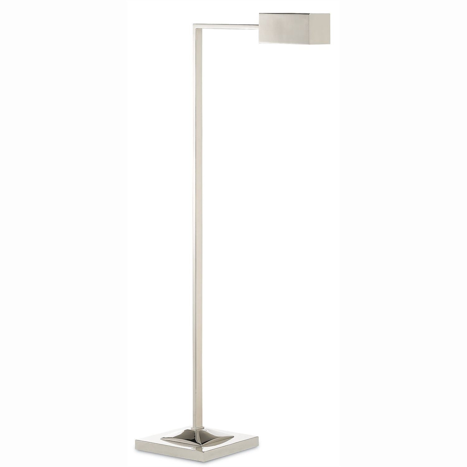 Currey and Company - 8000-0026 - One Light Floor Lamp - Ruxley Collection - Polished Nickel