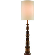 Currey and Company - 8000-0034 - Two Light Floor Lamp - Malayan Collection - Natural