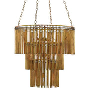 Currey and Company - 9000-0247 - Seven Light Chandelier - Mantra Collection - Gold Leaf