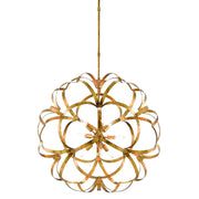 Currey and Company - 9000-0259 - Nine Light Chandelier - Sappho Gold Orb Chandelier - Autumn Gold