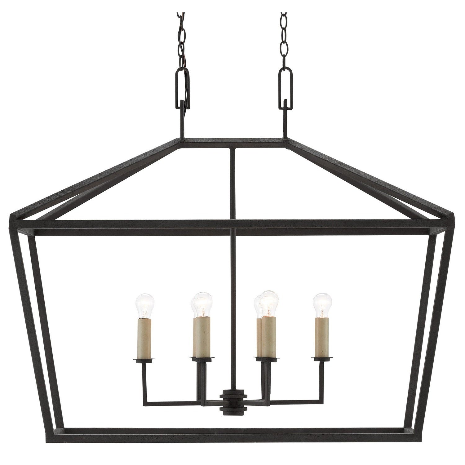 Currey and Company - 9000-0289 - Six Light Lantern - Denison Collection - Molé Black