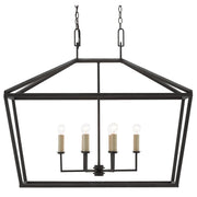 Currey and Company - 9000-0289 - Six Light Lantern - Denison Collection - Molé Black