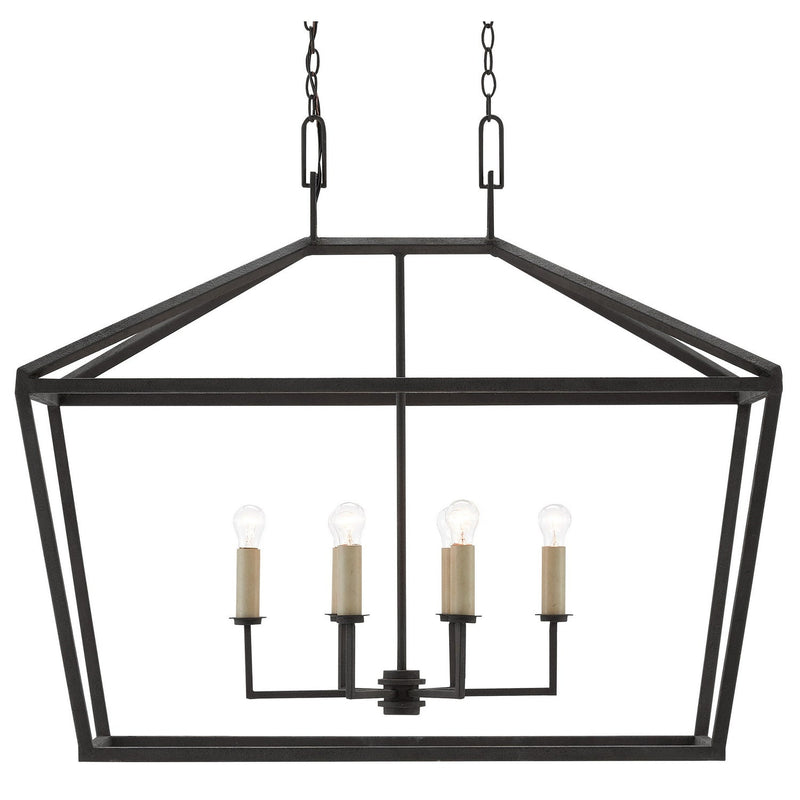 Currey and Company - 9000-0289 - Six Light Lantern - Denison Collection - Molé Black