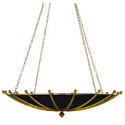 Currey and Company - 9000-0319 - Six Light Chandelier - Fontaine Black & Gold Chandelier - Antique Gold Leaf/Contemporary Gold Leaf/Satin Black