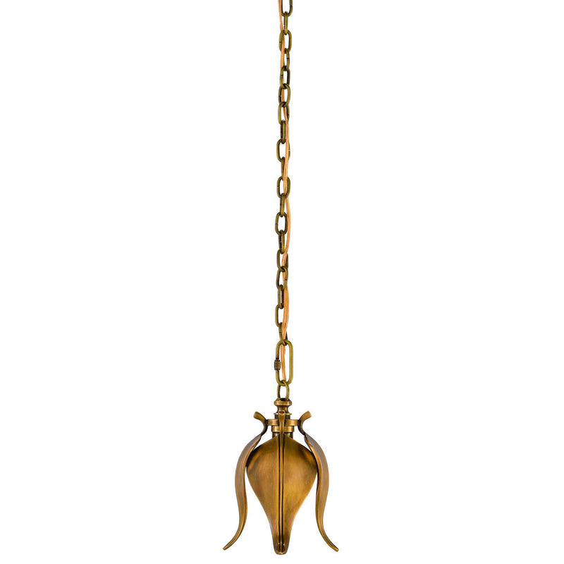 Currey and Company - 9000-0347 - One Light Pendant - Iota Collection - Vintage Brass