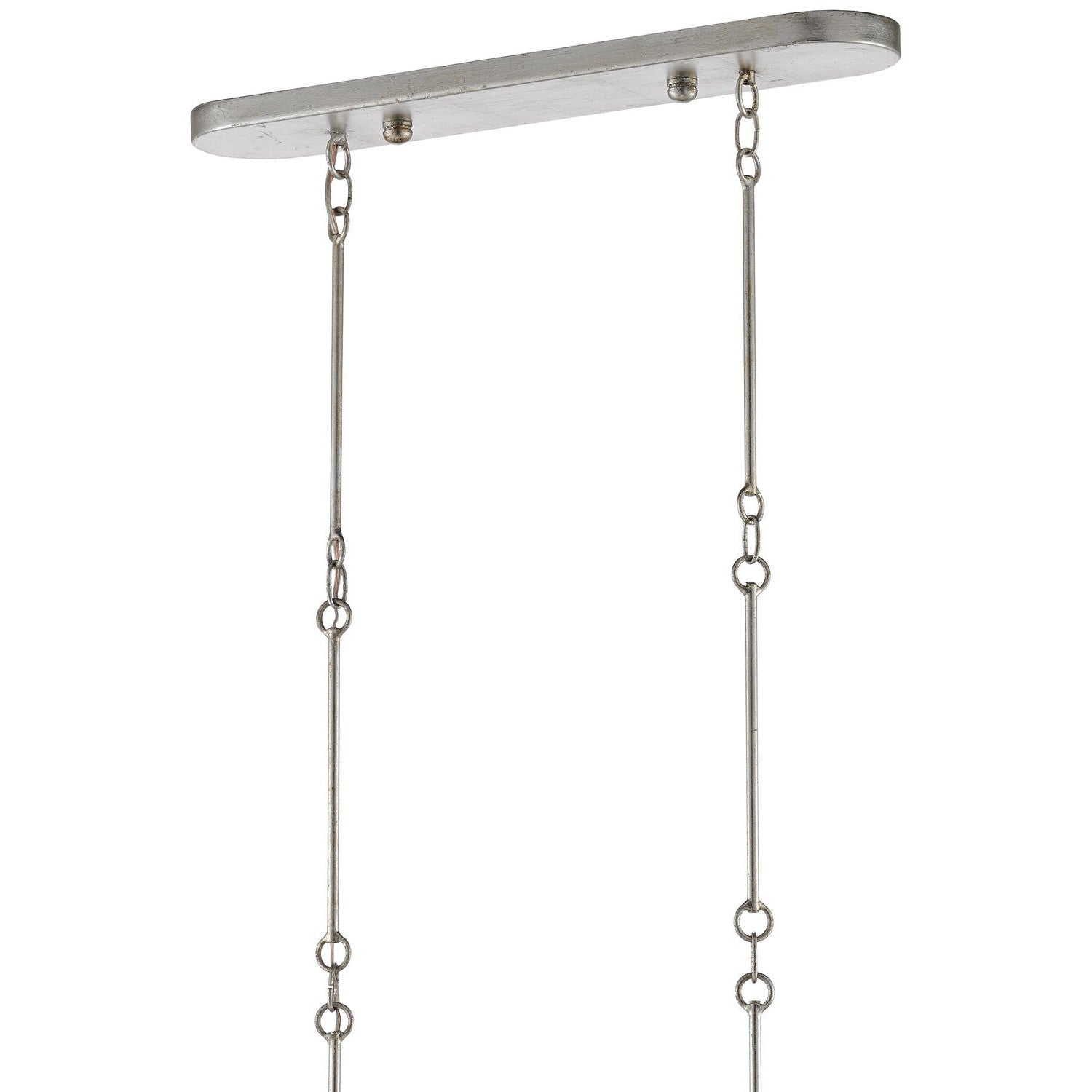 Currey and Company - 9000-0372 - Six Light Chandelier - Grand Lotus Collection - Contemporary Silver Leaf