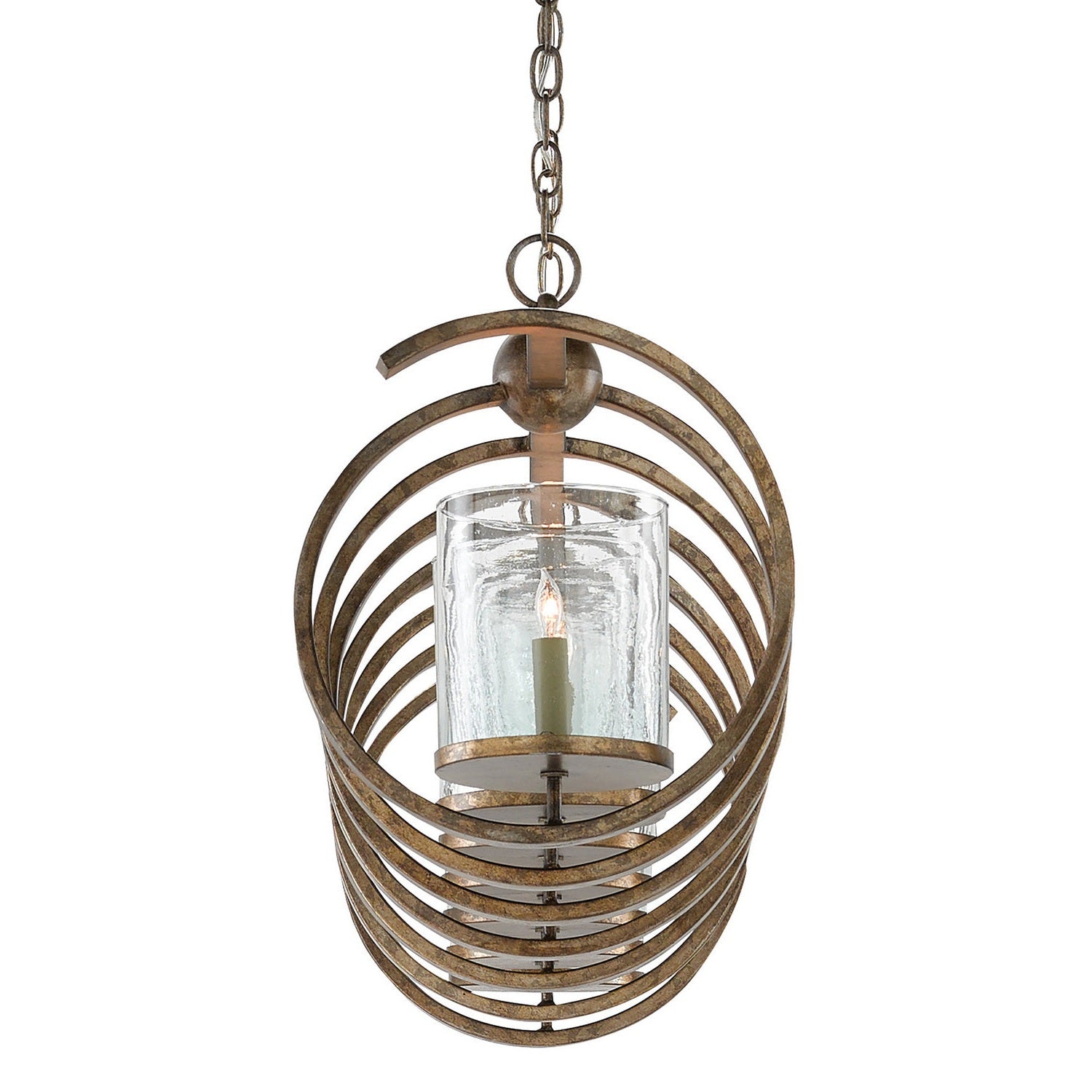 Currey and Company - 9000-0263 - Seven Light Chandelier - Maximus Collection - Pyrite Bronze