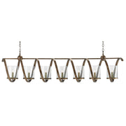 Currey and Company - 9000-0263 - Seven Light Chandelier - Maximus Collection - Pyrite Bronze