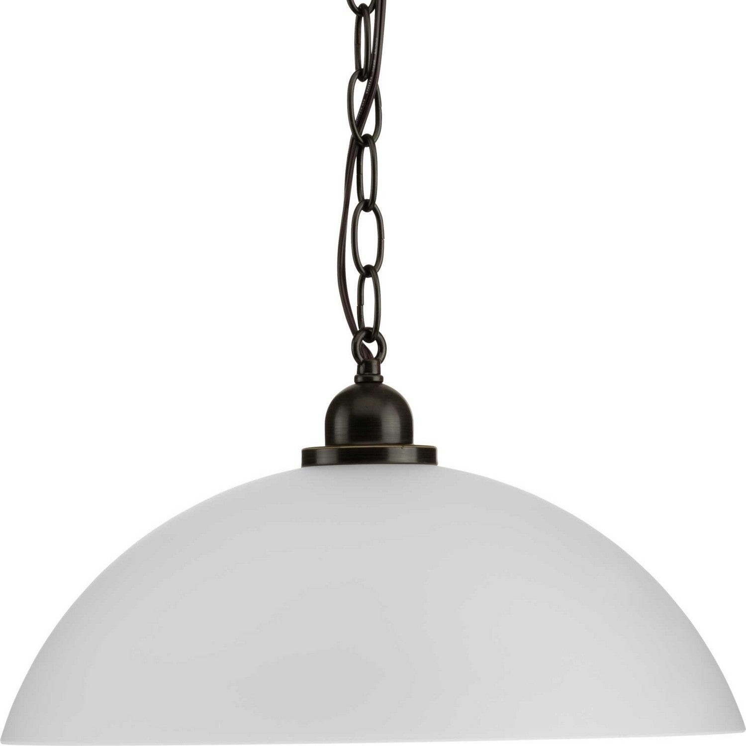Progress Lighting - P500149-020 - One Light Pendant - Classic Dome Pendant - Antique Bronze