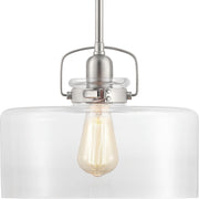 Progress Lighting - P500152-009 - One Light Pendant - Calhoun - Brushed Nickel