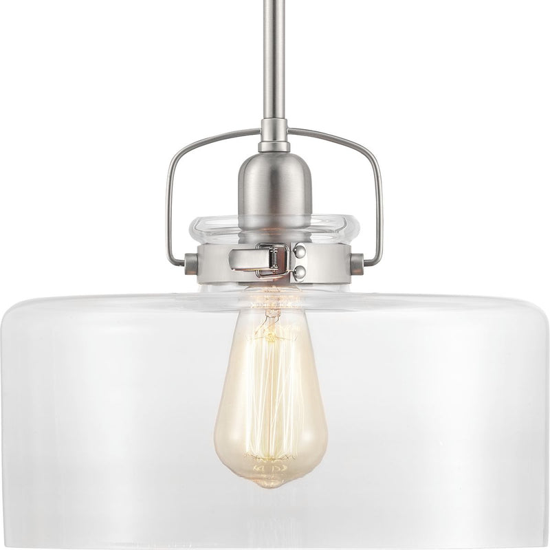 Progress Lighting - P500152-009 - One Light Pendant - Calhoun - Brushed Nickel