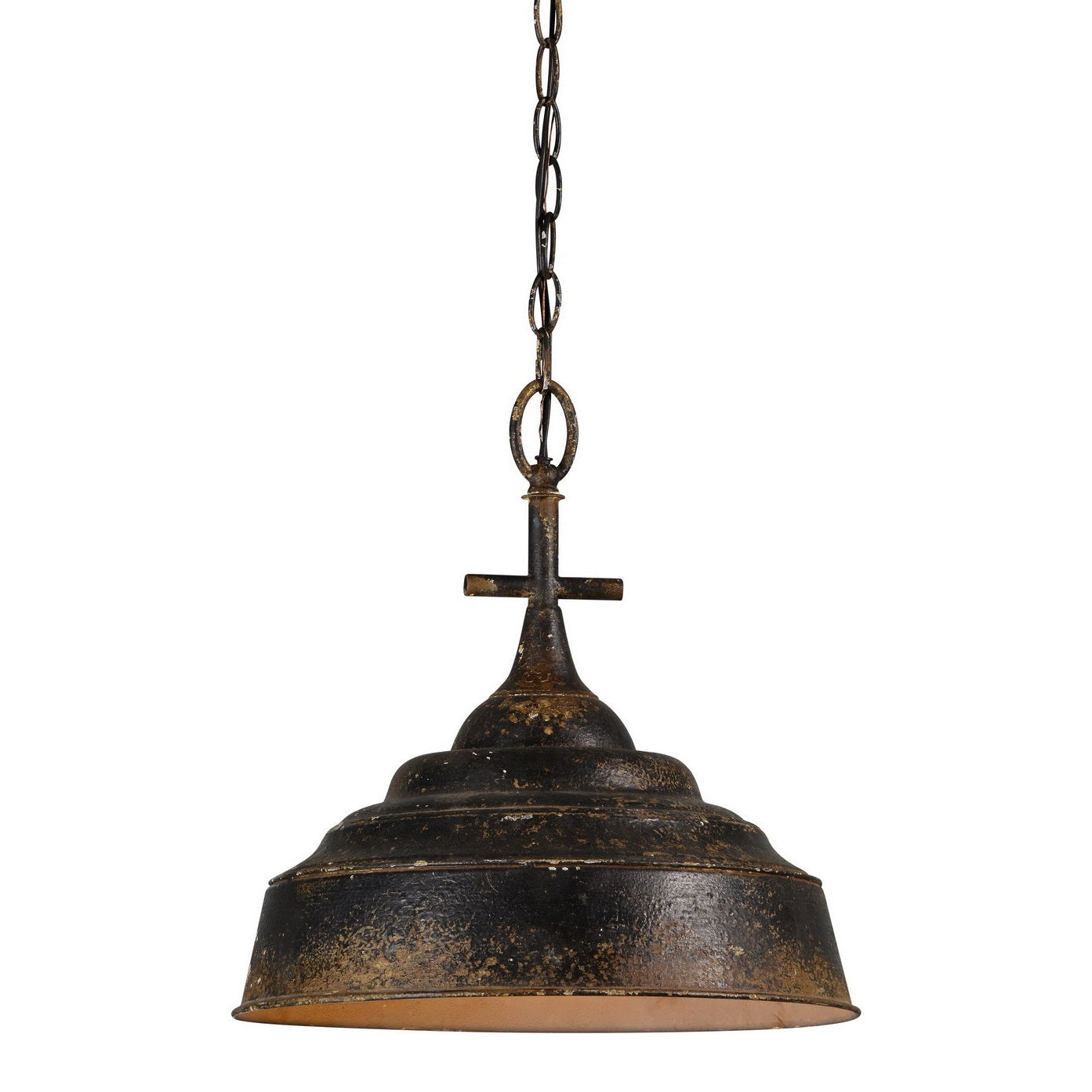 Forty West - 70733 - One Light Pendant - Leon - Distressed Black