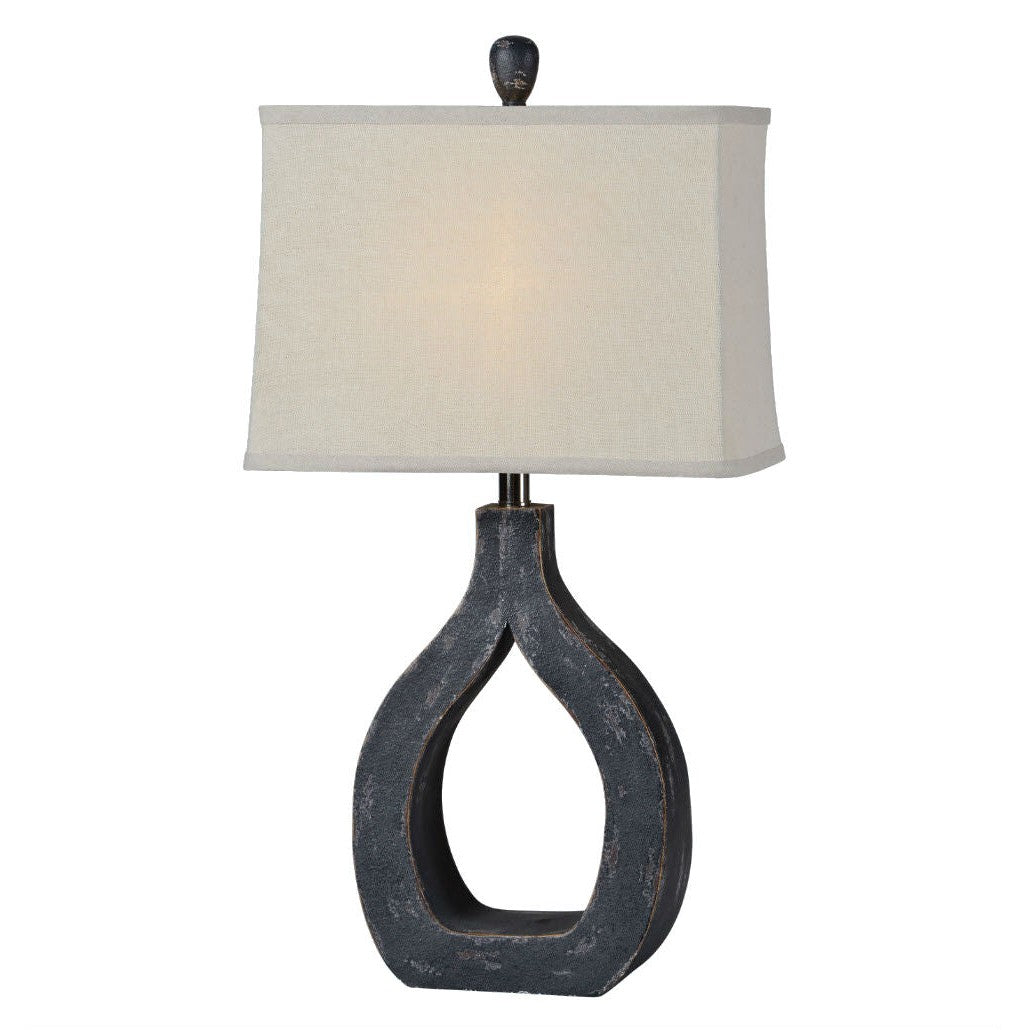 Forty West - 71065 - One Light Table Lamp - Isaac - Black