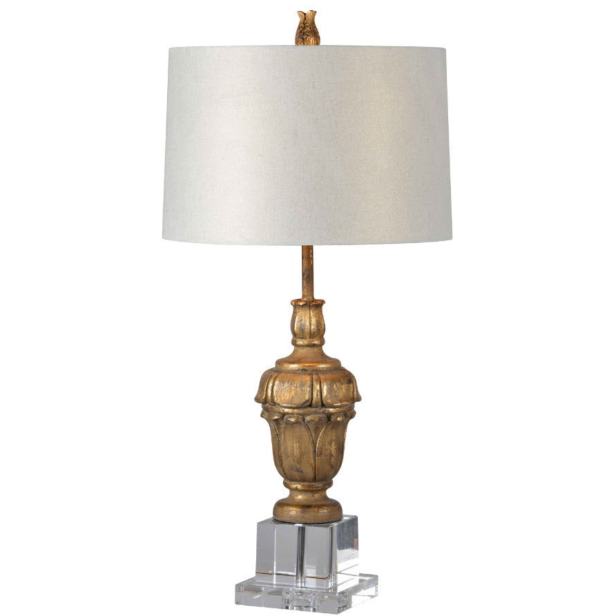 Forty West - 71086 - One Light Table Lamp - Alice - Antique Gold