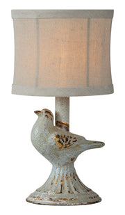 Forty West - 73048 - One Light Table Lamp - Robin - Weathered Blue-gray/Ivory/Gold