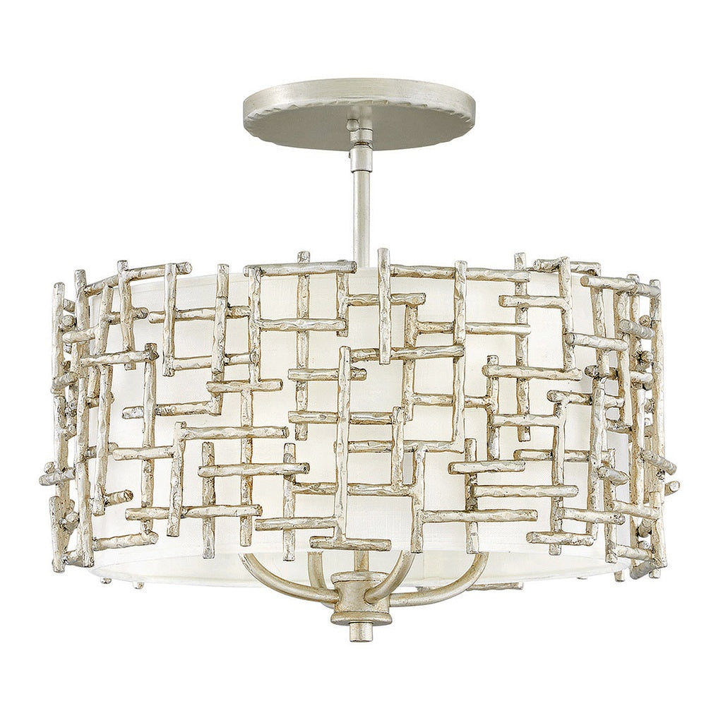 Fredrick Ramond - FR33103SLF - LED Pendant - Farrah - Silver Leaf