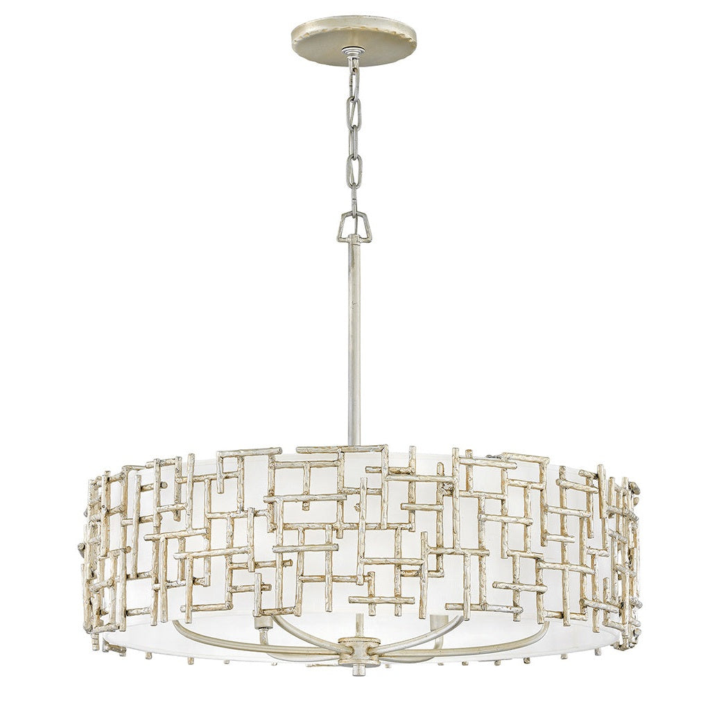 Fredrick Ramond - FR33104SLF - LED Chandelier - Farrah - Silver Leaf