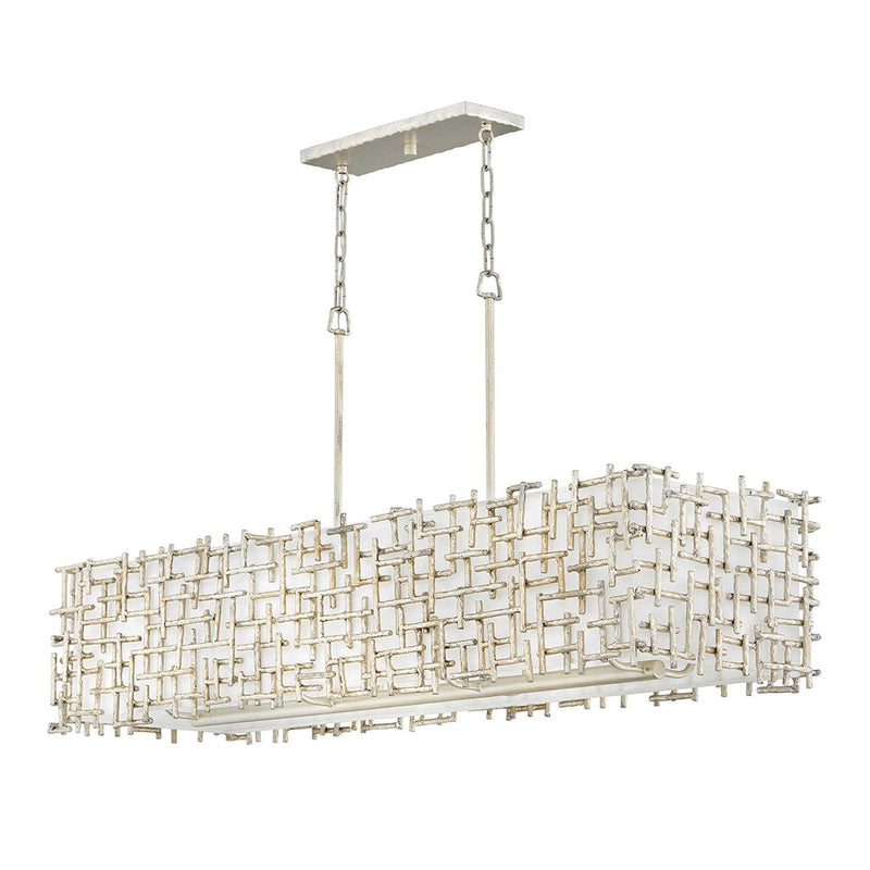 Fredrick Ramond - FR33105SLF - LED Linear Chandelier - Farrah - Silver Leaf