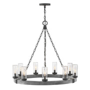 Hinkley - 29208DZ - LED Chandelier - Sawyer - Aged Zinc